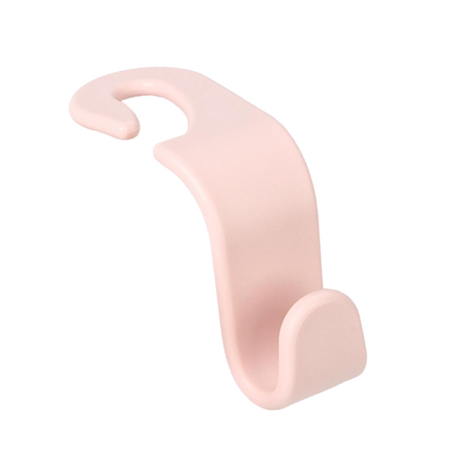 Car Headrest Hooks Seat Back Organizers Hanger for Handbag Grocery Bag Brown