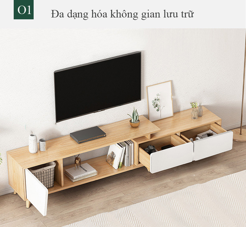 Kệ tivi gỗ công nghiệp kiểu dáng hiện đại