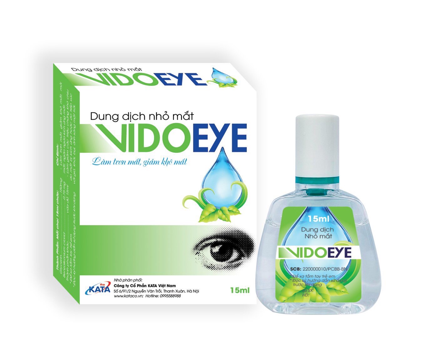 Nhỏ dưỡng mắt VidoEye 15ml- làm trơn mắt giảm mỏi mắt và ngứa mắt