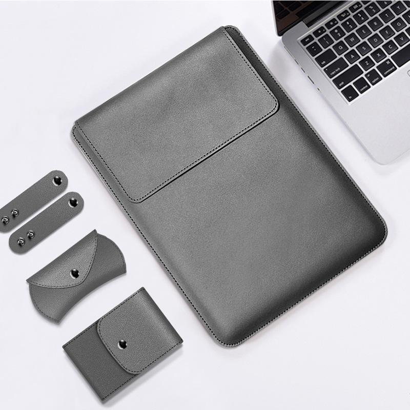 Da PU Nữ Tay Túi Dành Cho Macbook Air Pro 12 13 15 Bao Da Đồng Màu Lót Cho Macbook Air bao Ốp Lưng Dành Cho Nữ