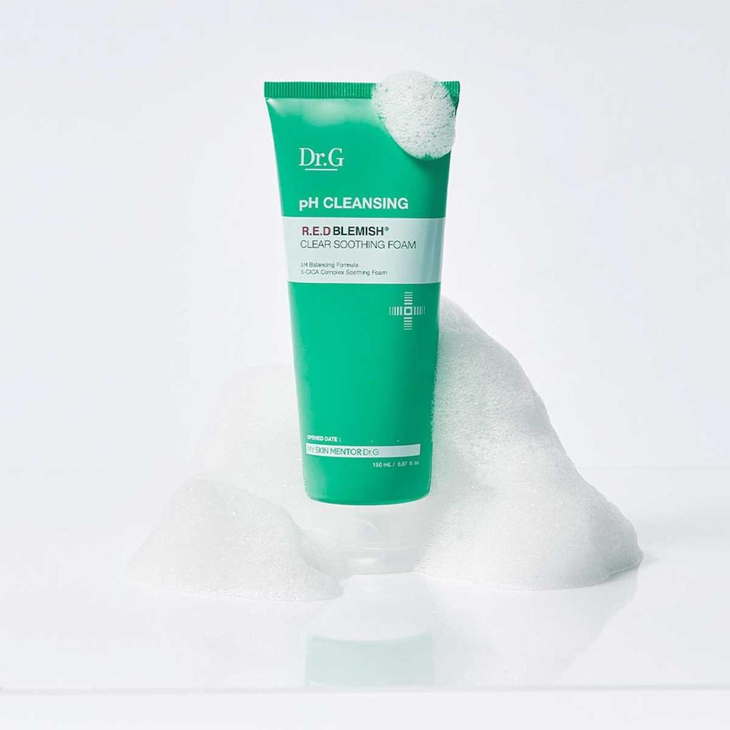 Sữa rửa mặt cho da dầu mụn Dr.G pH Cleansing R.E.D Blemish Clear Soothing Foam