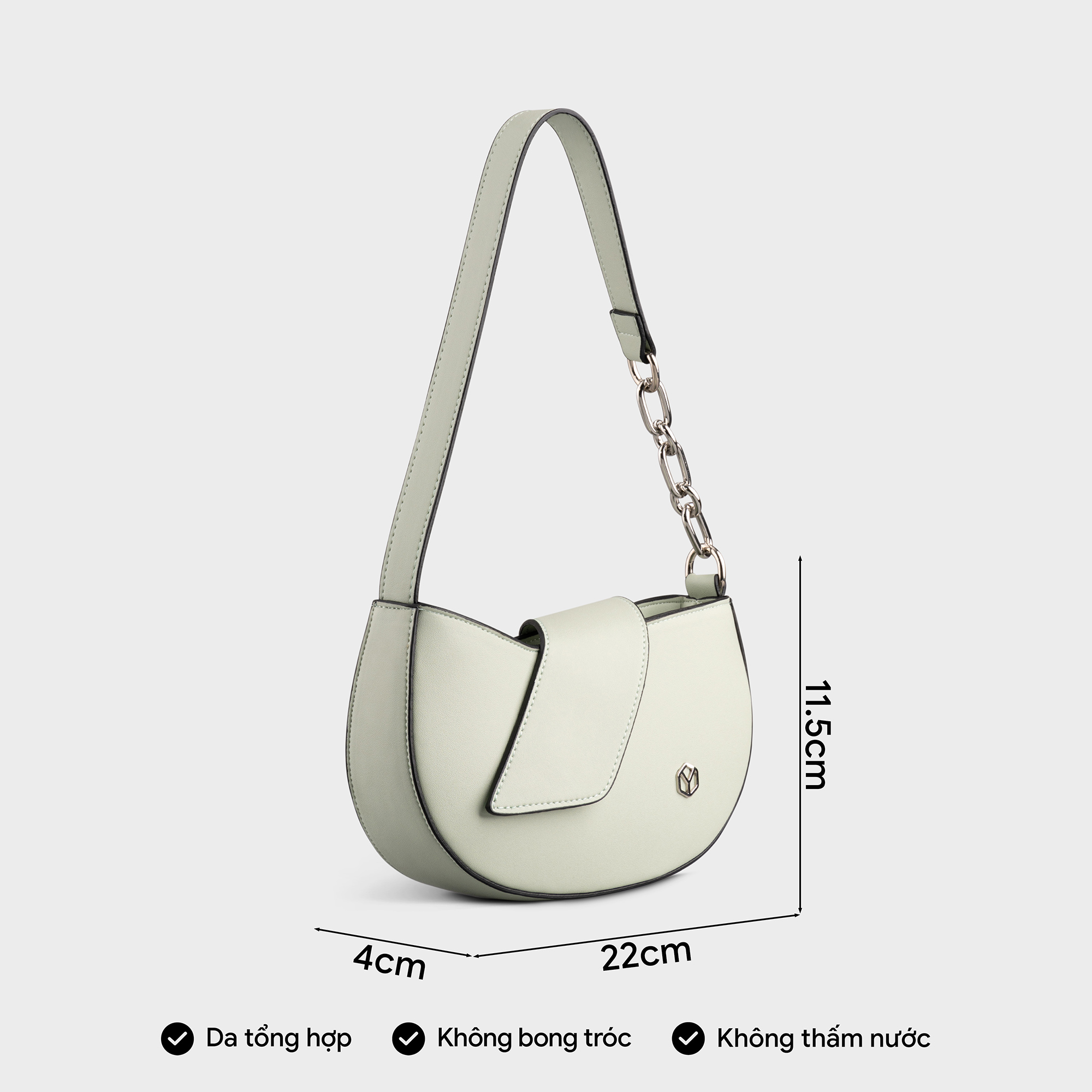 Túi Yuumy ( Thời trang nữ nhỏ cong size 22 - Túi đeo vai da Seasand YN194 )