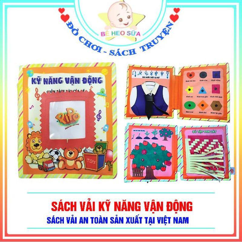 Sách vải Kỹ năng vận động - sách vải tương tác an toàn