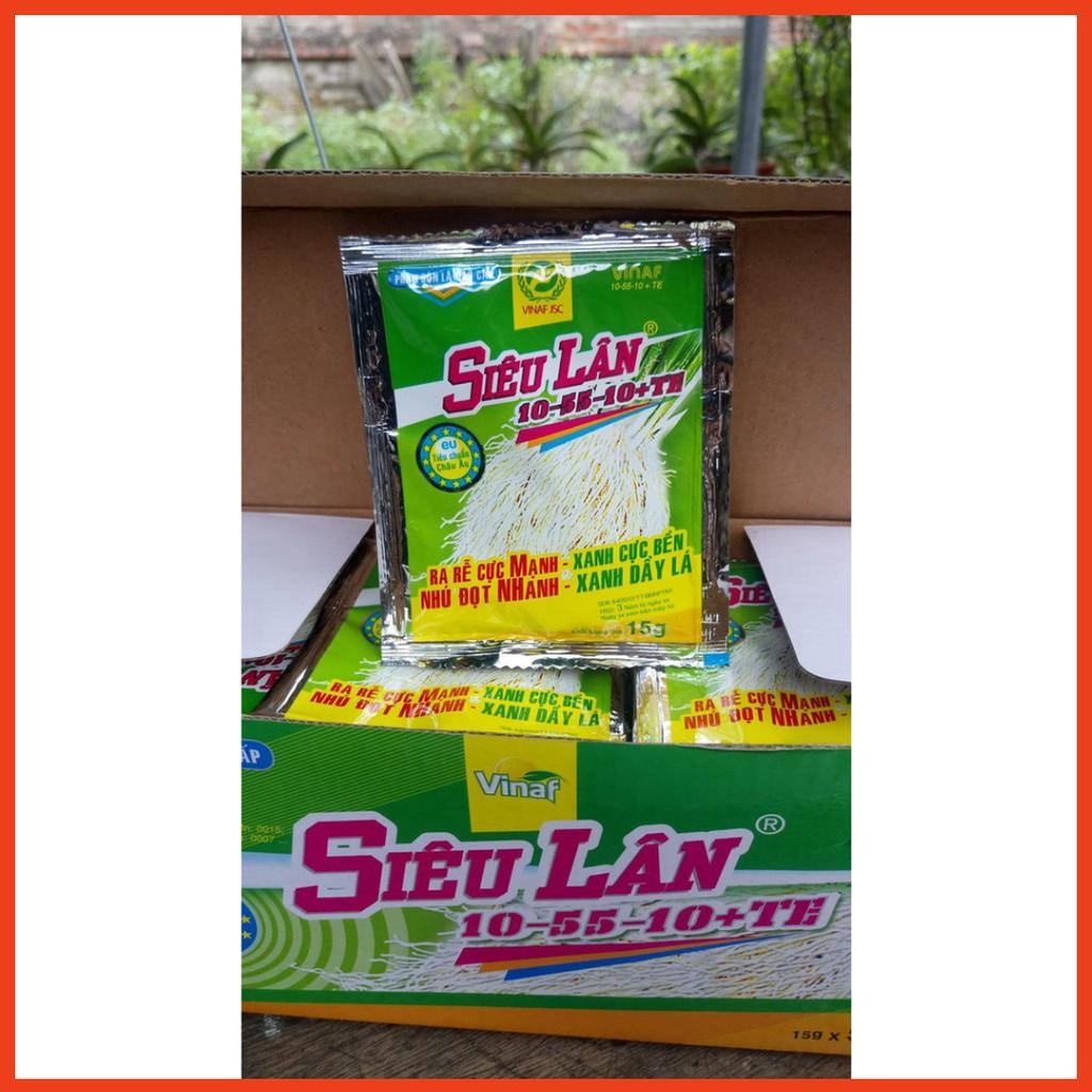 COMBO 5 GÓI SIÊU LÂN XANH 10-55-10+TE GÓI 15G - GIÚP BỘ RỄ PHÁT TRIỂN