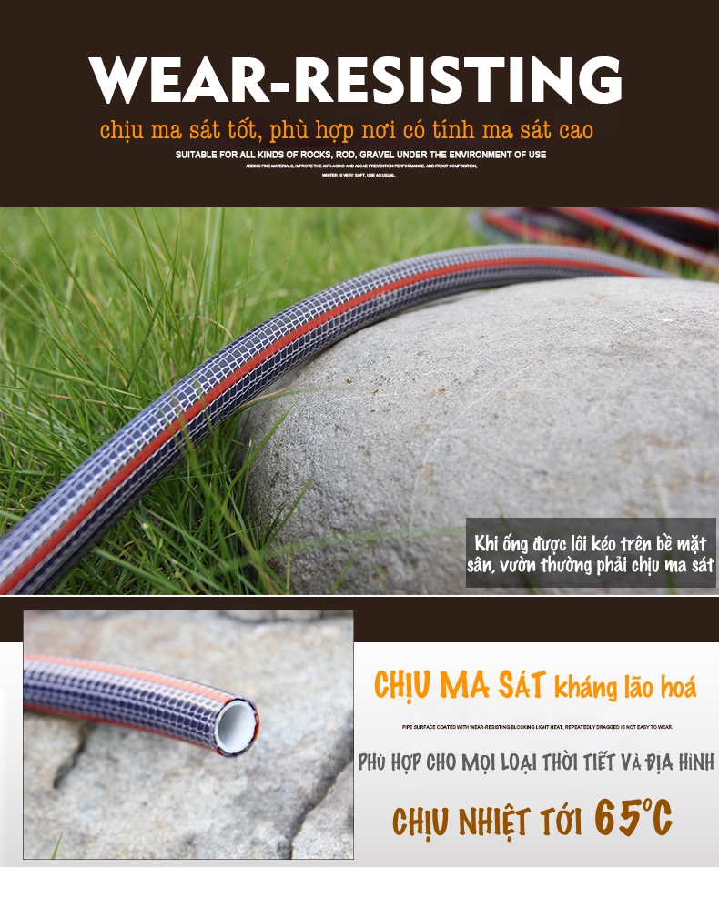 Combo vòi rửa xe tăng áp, vòi tưới cây LionKing 5 mét CU-RF05. Ống nước dài 5 mét kết cấu 5 lớp, chống gập, chống xoắn, vòi phun và các khớp nối bằng kim loại. Bộ sản phẩm phù hợp cho việc tưới cây, rửa xe và vệ sinh nhà cửa.