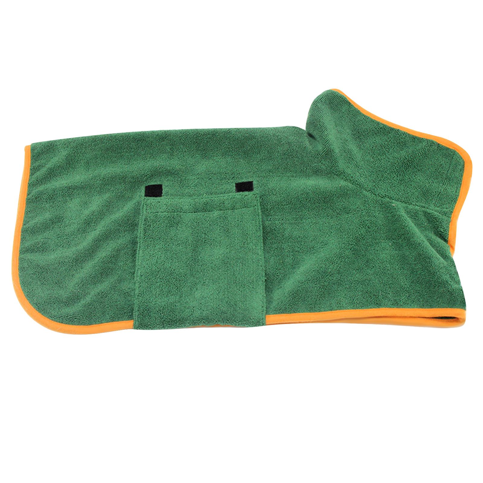 Khăn choàng tắm cho chó bằng vải polyester chất lượng cao mềm mại và thoải mái,Thiết kế dây đeo dính đeo vào và cởi ra dễ dàng