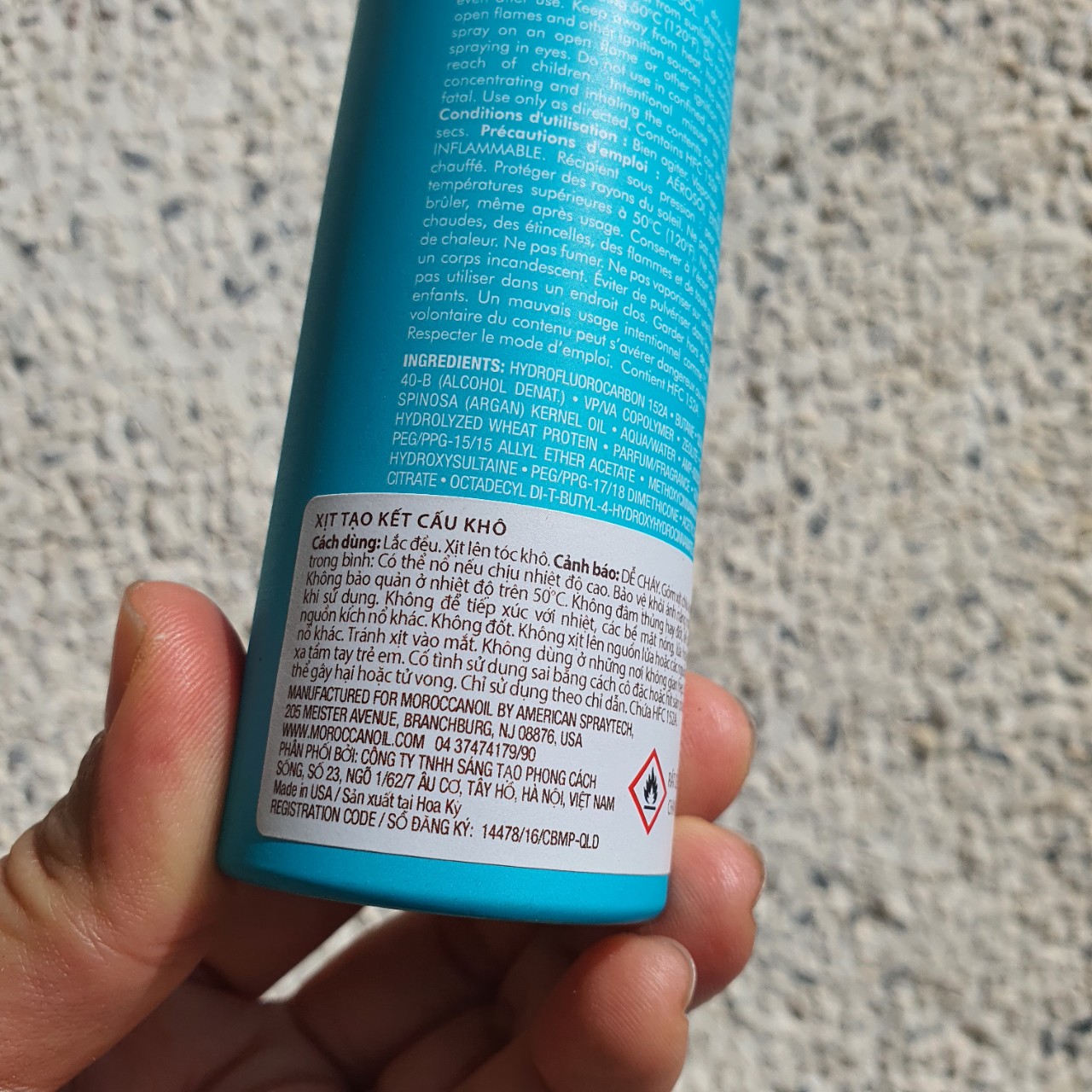 Keo Xịt Tóc Tạo Phồng Tự Nhiên Moroccanoil Dry Texture Spray 205ml - Chính hãng