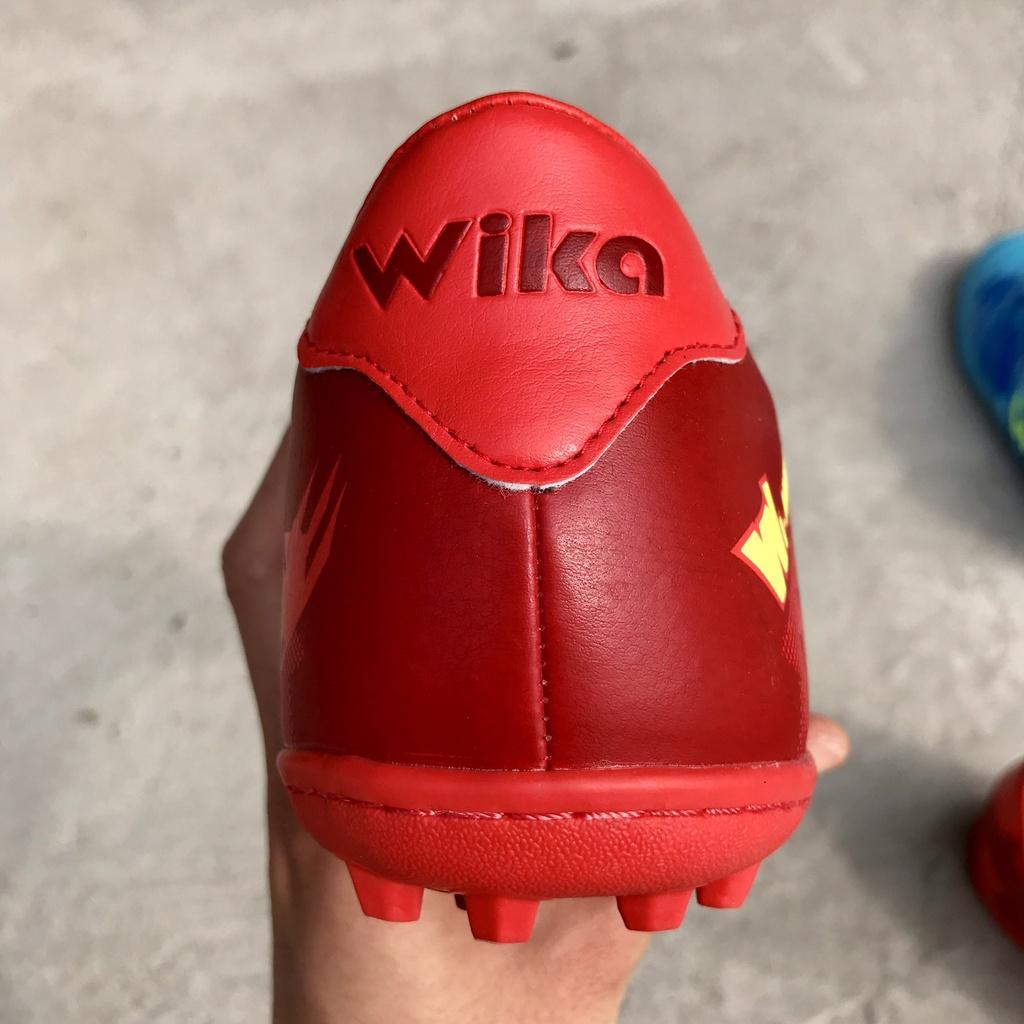 Combo giày đá bóng thể thao Sport sân cỏ nhân tạo Wika Army Đỏ
