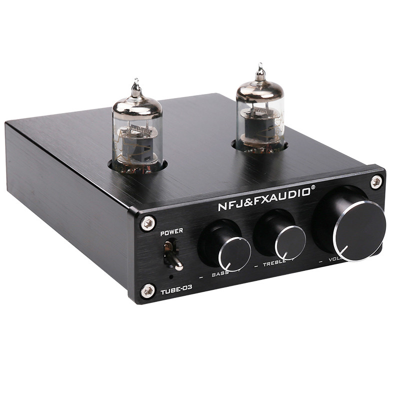 Bộ Ampli Đèn 6J1 Chỉnh Bass-Treble FX-Audio TUBE-03 - Hàng Chính Hãng