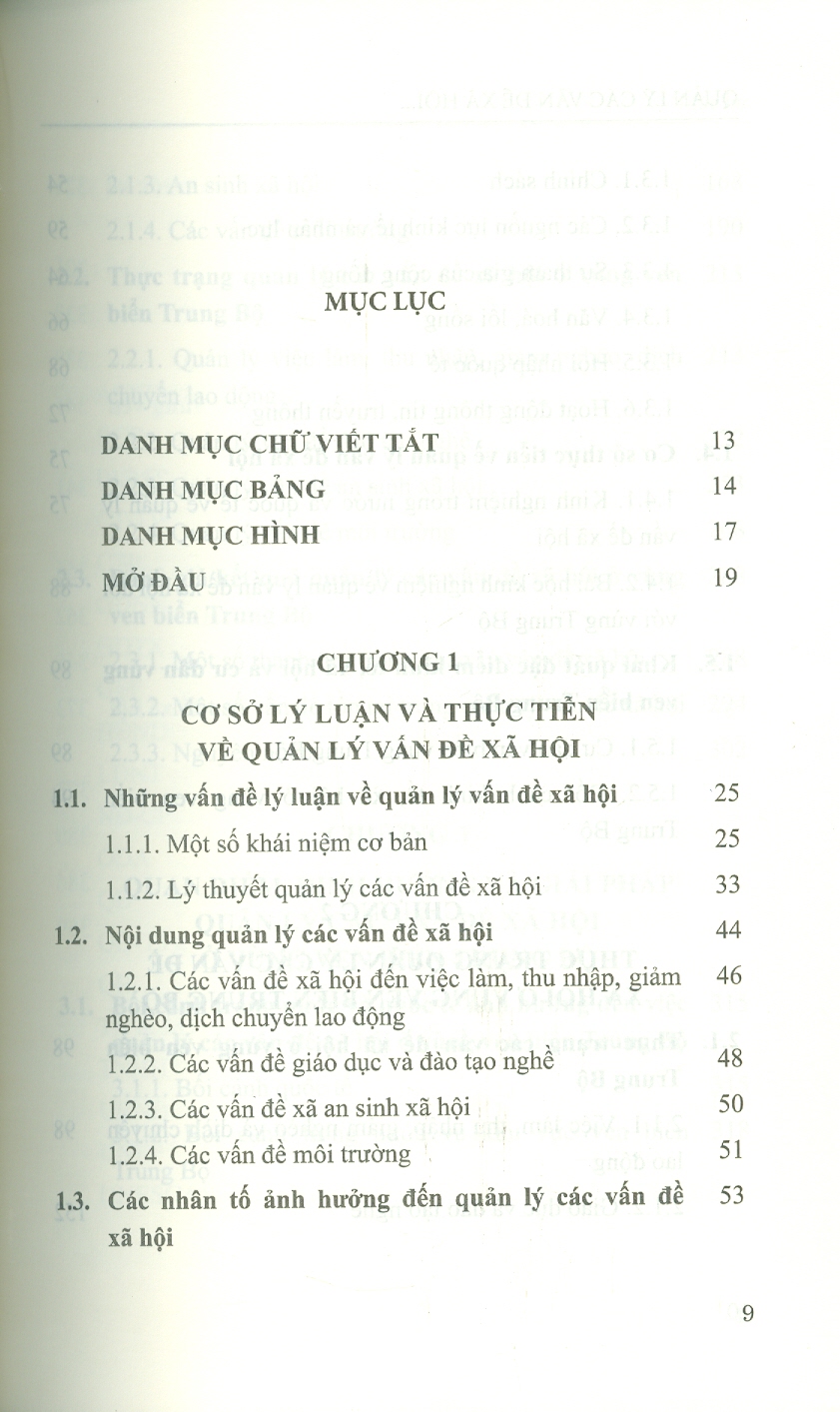 Quản Lý Các Vấn Đề Xã Hội Ở Vùng Ven Biển Trung Bộ - Thực Trạng Và Giải Pháp (Sách chuyên khảo)