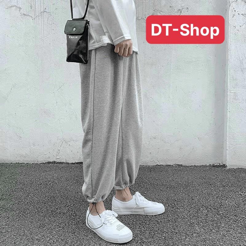 Quần dài ống rộng trơn rút gấu mặc 2 kiểu suông jogger chất nỉ cao cấp Basic Unisex nam nữ mặc nhà đi học chơi du lịch