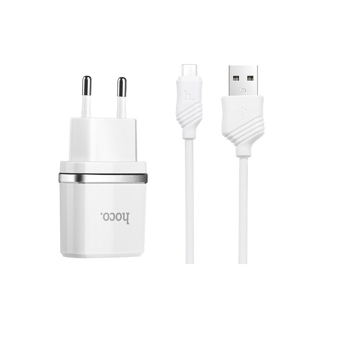 Bộ Củ Sạc Kèm cáp Hoco C12 Micro USB chính hãng