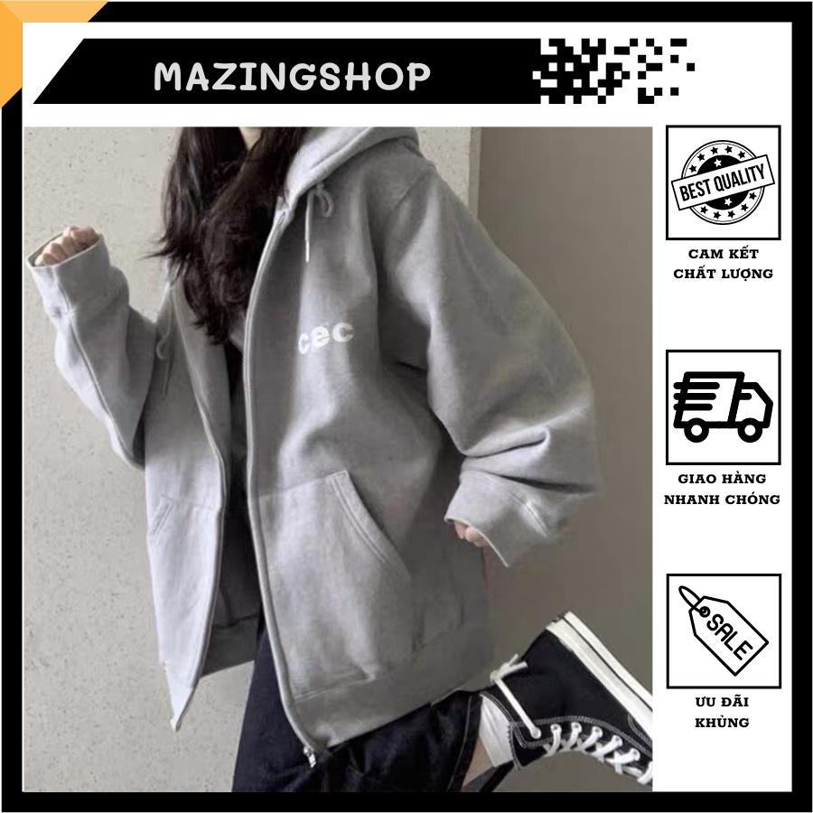 Free Ship - Aó Khoác Nỉ Khóa Kéo In CEC KNN41 - KNN41 - Be