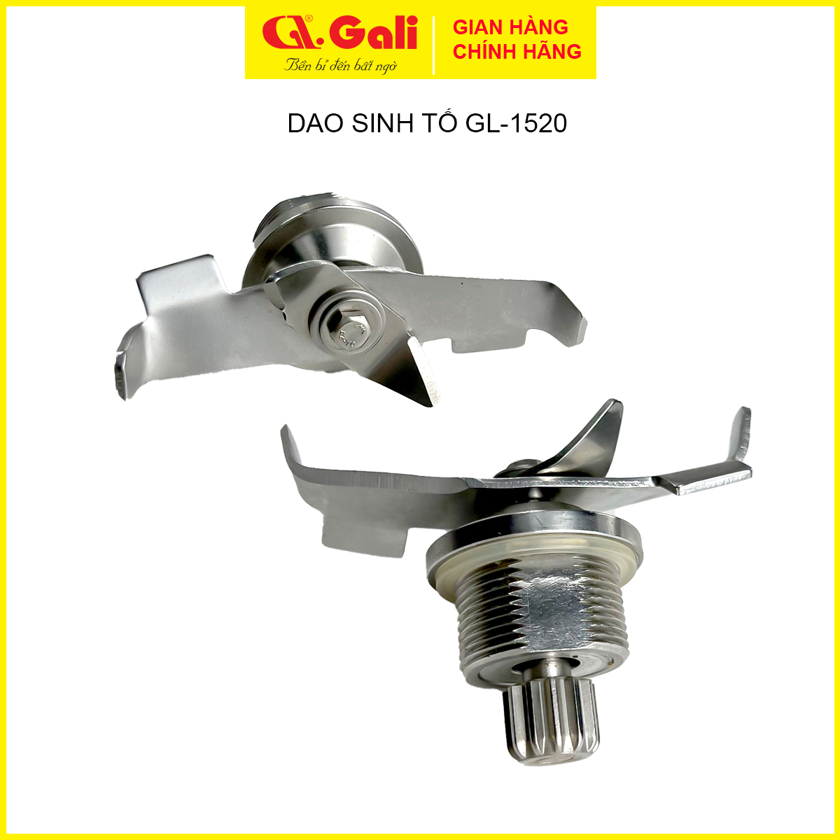 Dao máy xay sinh tố công nghiệp Gali 1520, 4 lưỡi, inox 304 sắc bén, nhông 12 khía, socket,cối, mô tơ hàng chính hãng