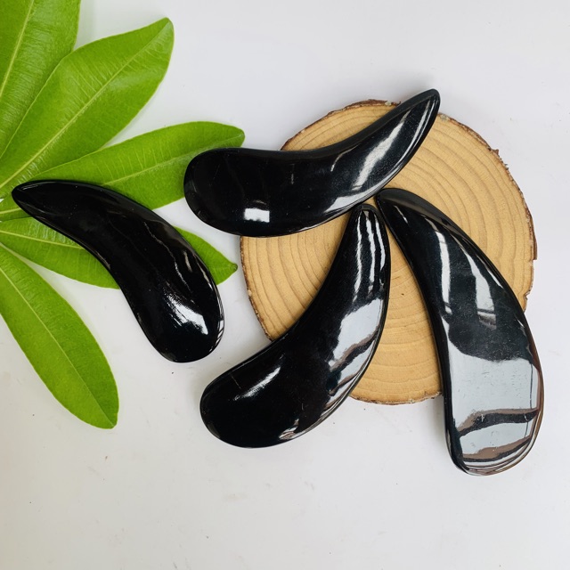 Dụng cụ cạo gió - thẻ điện chẩn bằng sừng Massage toàn thân giúp lưu thông khí huyết