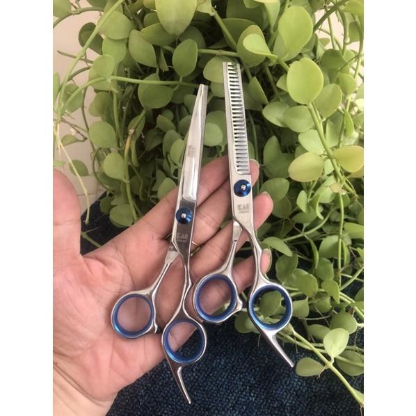 Bộ kéo cắt tóc + tỉa tóc Kai Nhật - sắc bén, nhỏ gọn