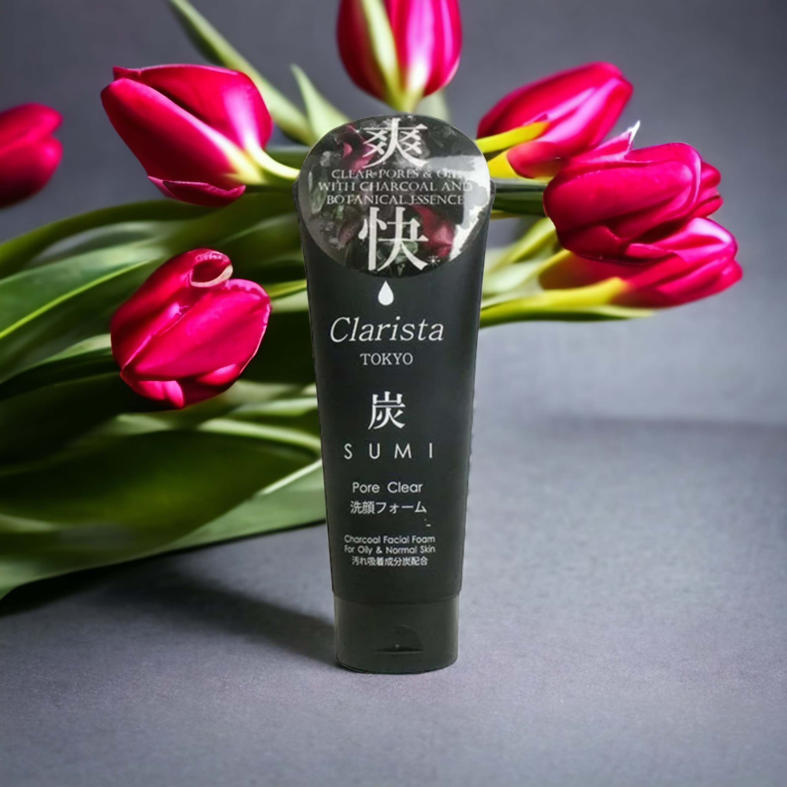 Sữa Rửa Mặt Sạch Sâu Chiết Xuất Than Hoạt Tính Clarista Tokyo Charcoal Facial Foam (130g)