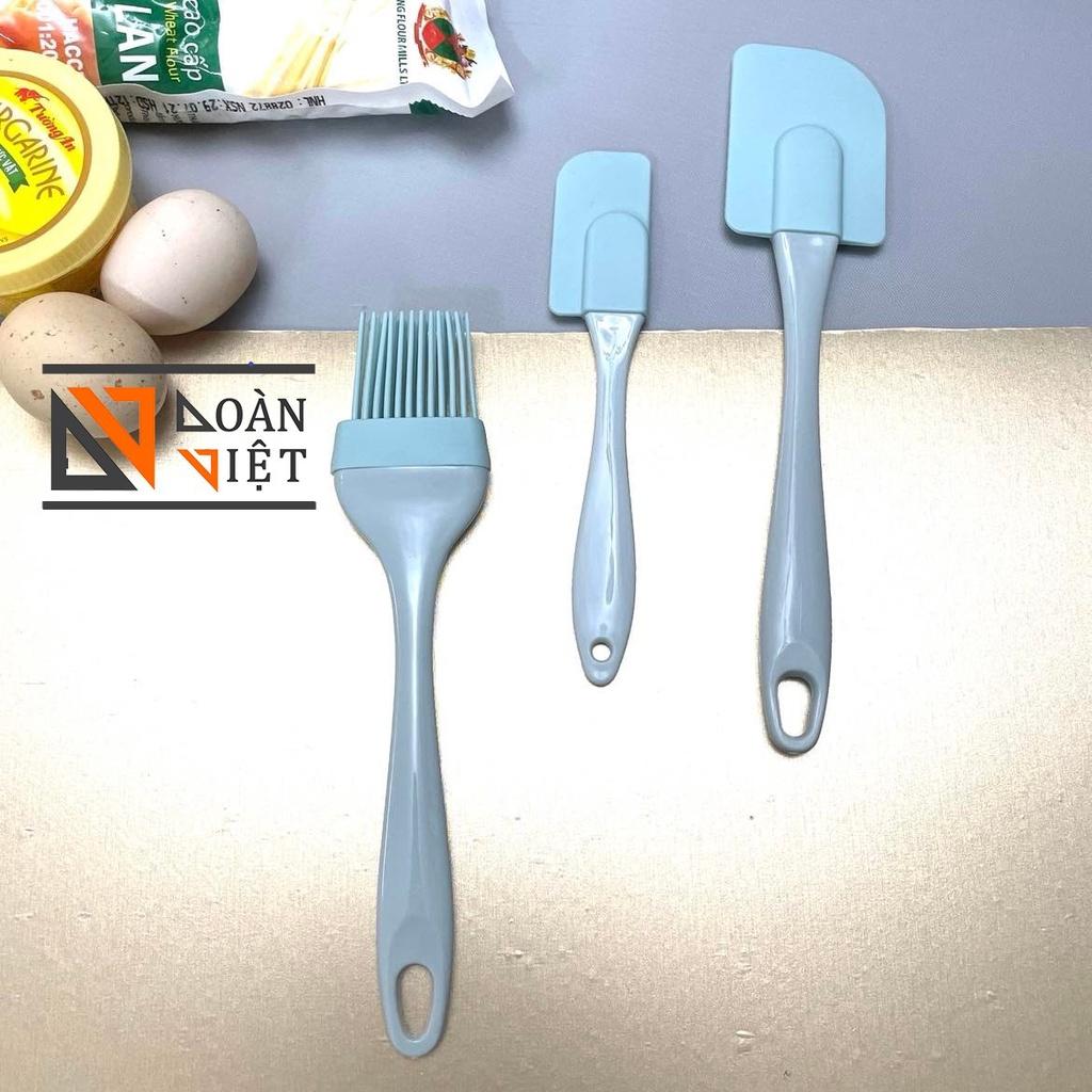 Dụng cụ làm bánh, nấu ăn - Bộ Cọ Vét Silicon Cao Cấp, Chịu Nhiệt Tốt