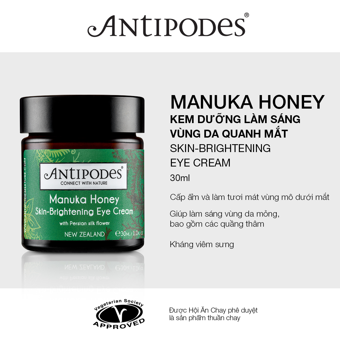 Kem Dưỡng Làm Sáng Vùng Da Quanh Mắt Antipodes Manuka Honey Skin-Brightening Eye Cream 30ml