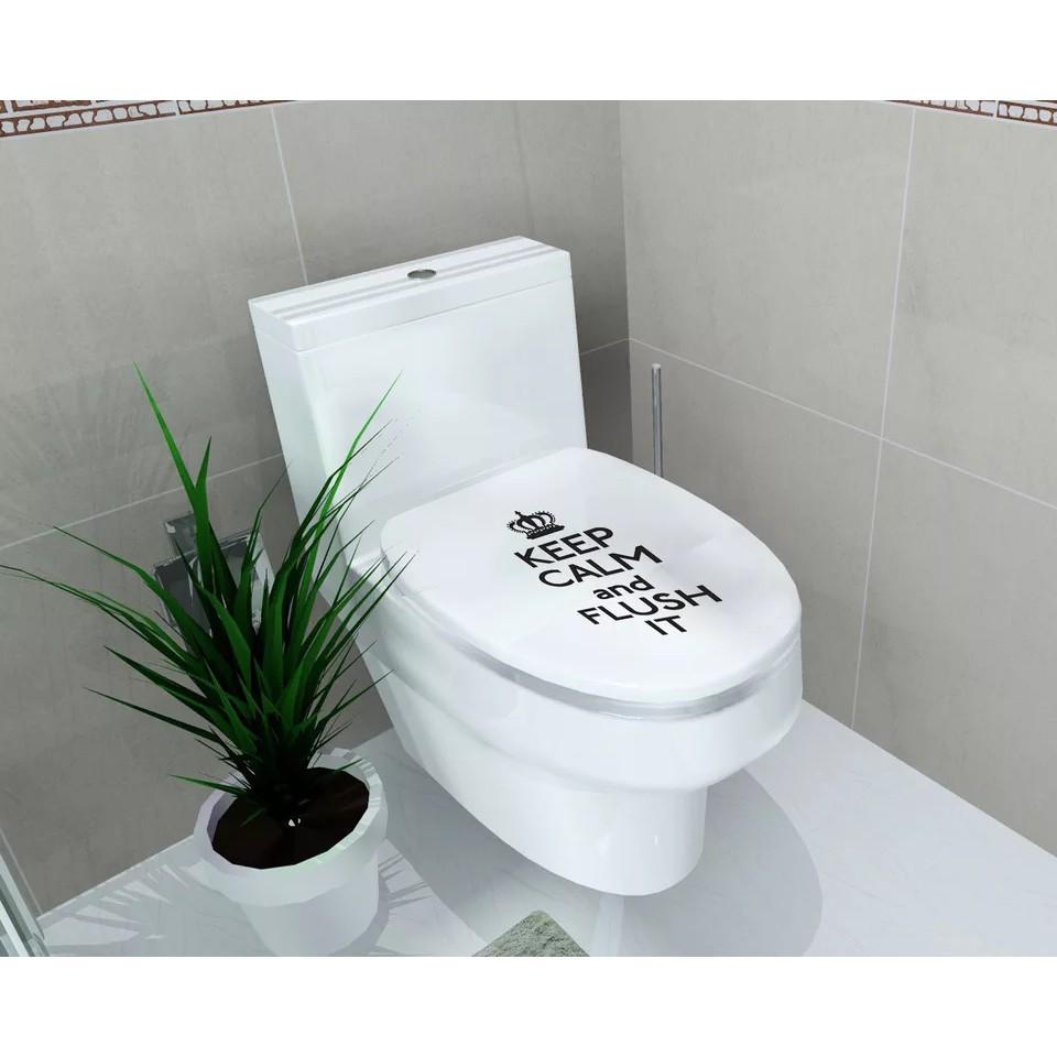 Decal trang trí Toilet - Chữ Tiếng Anh