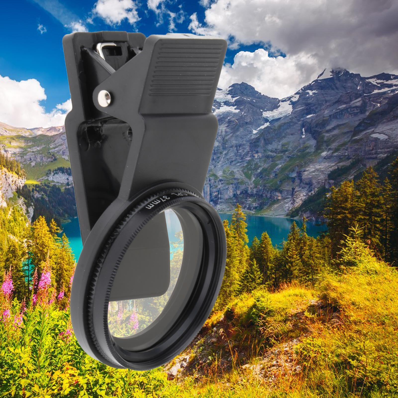 37mm Phone Camera CPL Lens, Polarized Phone Camera Lens, Polarizer Filter for Phone for Photography Accessories