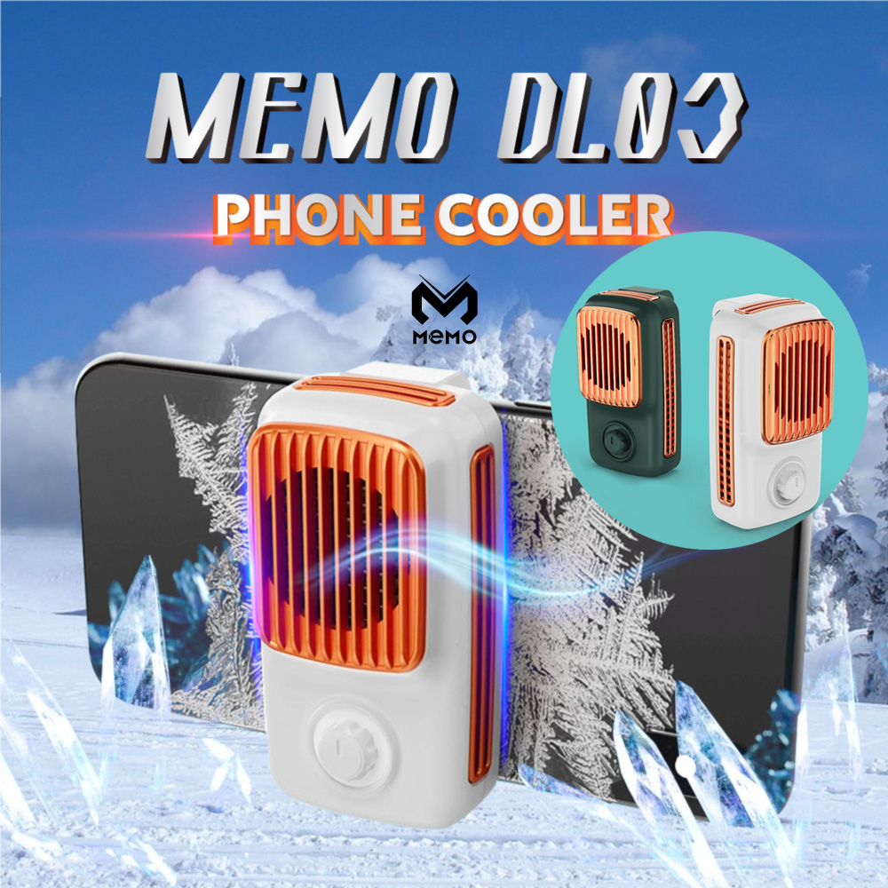 Quạt Tản nhiệt điện thoại MEMO DL-03 phong cách Retro cực đẹp làm lạnh nhanh 3 chế độ với giao diện Type-C - Hàng chính hãng