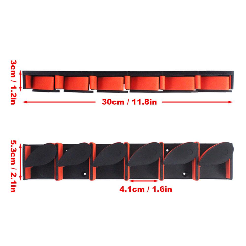 Fishing Rod Holder Wall Mounted Fishing Pole Storage Holder Rack for 6 Rods