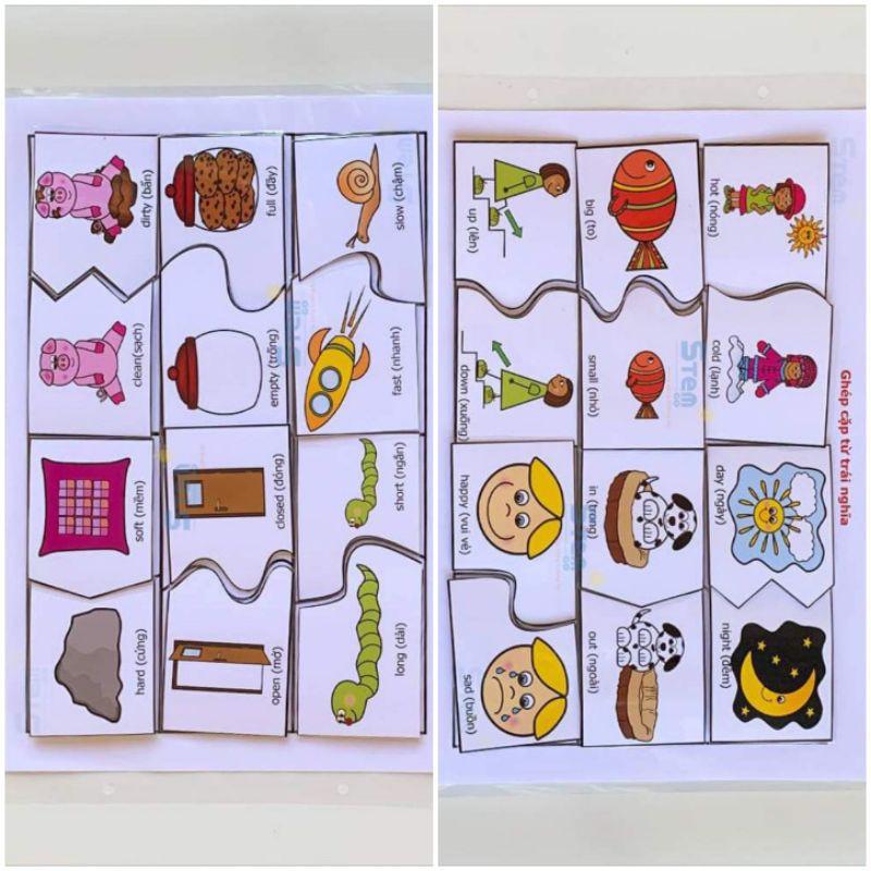 BỘ HỌC LIỆU BÓC DÁN MẪU 2
