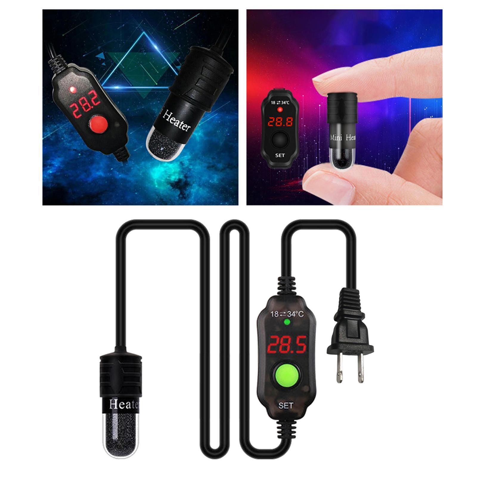 Aquarium Fish Tank Heater Submersible Thermostat Heat Rod for Betta