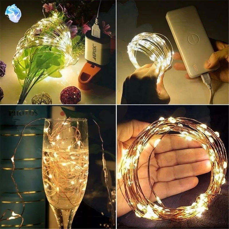 Dây Đèn Led Trang Trí Đom Đóm Fairy Light dây đồng trang trí