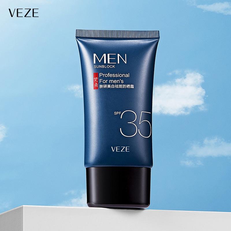 Kem chống nắng nam bật tone trắng da Veze Sunblock For Men's Spf50+ 40g