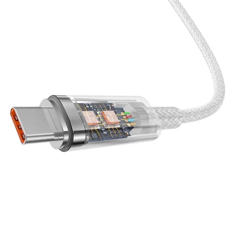 Cáp Sạc Nhanh Baseus Explorer Series 2 Fast Charging Cable Type-C to Type-C 100W Cho Macbook Laptop Điện Thoại (Smart Power-Off Fast Charging Cable with Smart Temperature Control) - Hàng chính hãng