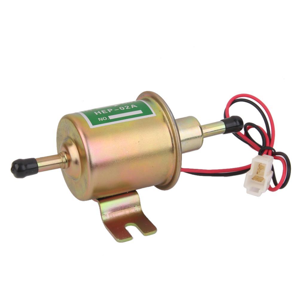 4 Pieces Universal 12V Fuel Pump HEP-02A Petrol Pump Diesel Pump Electrical Construction Machine