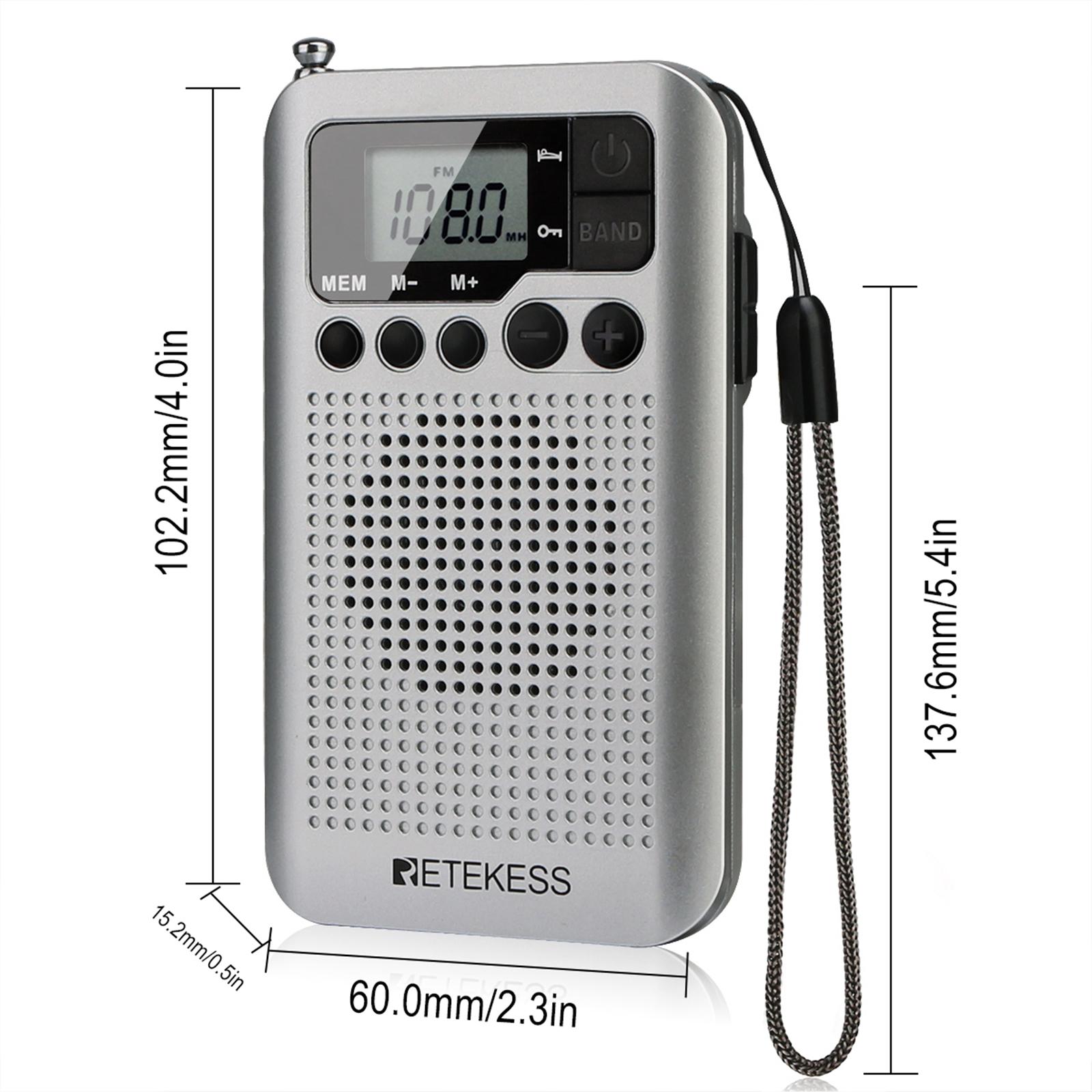 Radio Retekess TR106 FM / AM di động với màn hình LCD 