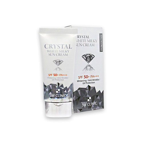 Kem Chống Nắng 3W CLINIC CRYSTAL WHITE MILKY SUN CREAM SPF 50/ PA +++