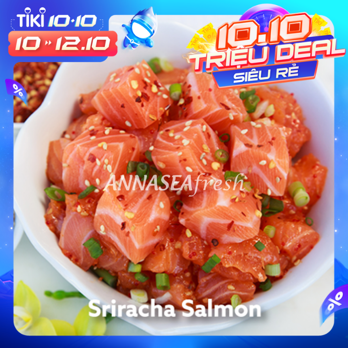 Sriracha Salmon Poke - 300gr (hộp)