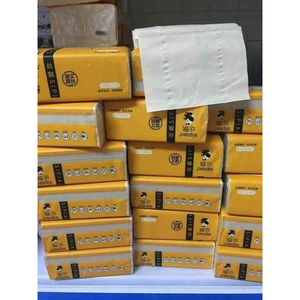 1 GÓI GIẤY ĂN GẤU TRÚC SIPIAO 300 TỜ SIÊU DAI