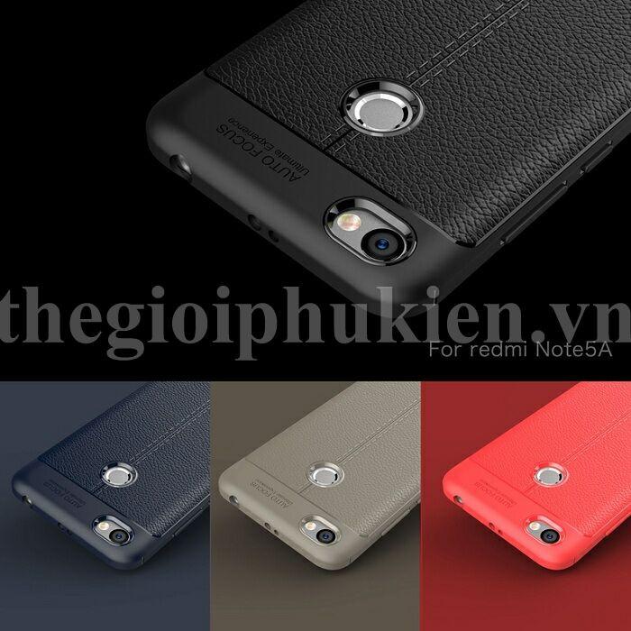 Ốp lưng Xiaomi Redmi Note 5A silicon giả da Auto Focus