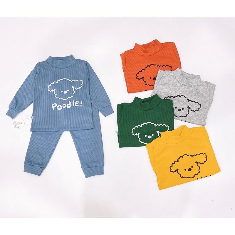 BỘ DÀI TAY LEN TĂM CỔ 3 PHÂN QUATE03 CHO BÉ TRAI/GÁI