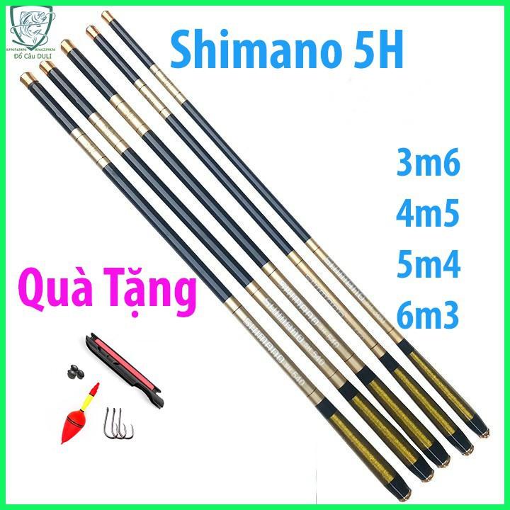 Cần Câu Đơn, Cần Câu Tay Shiamno 5H đủ size 3m6 - 6m3. Tặng Ngày bộ phụ kiện như hình