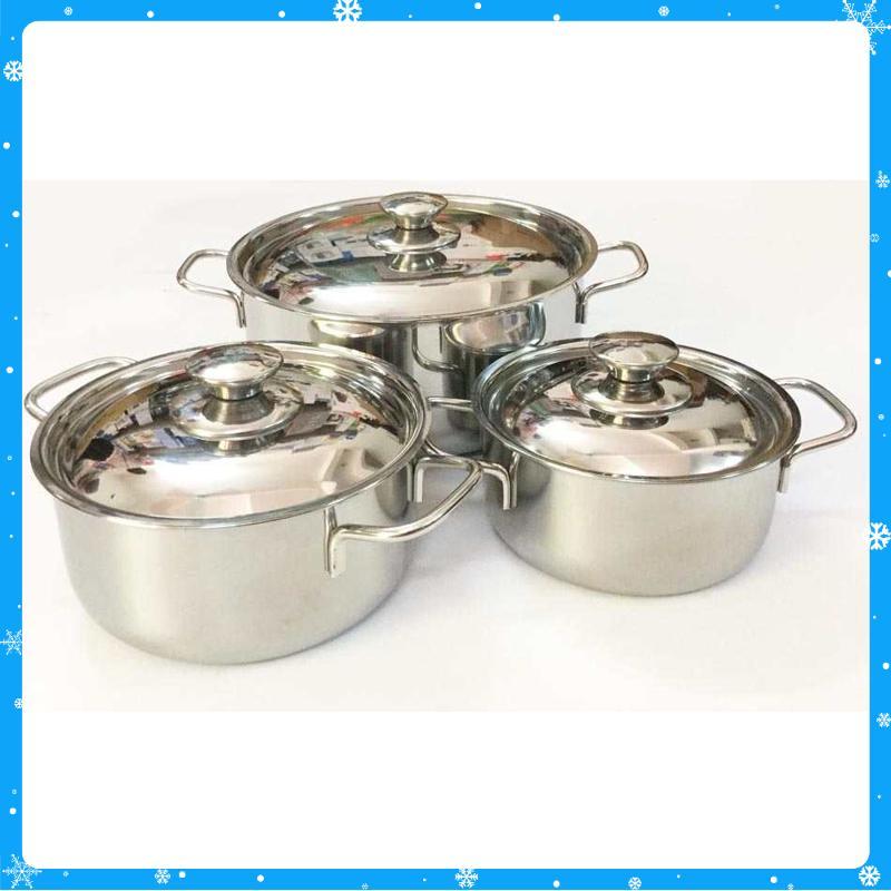 BỘ NỒI 3 CÁI INOX - Hàng Chất Lượng