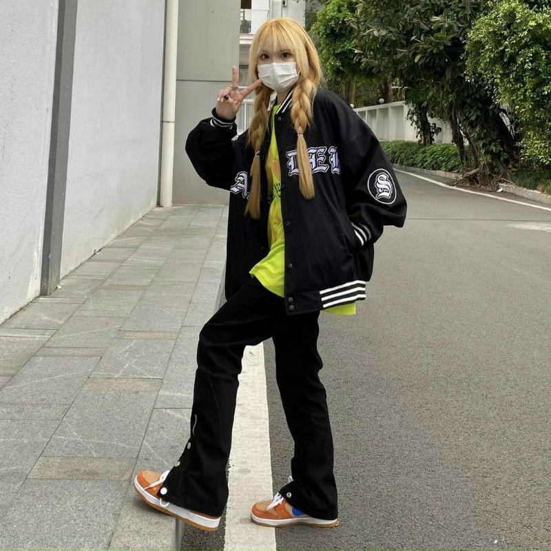 Áo Khoác Dù Bomber Bóng Chày Nam Nữ Ulzzang Form Rộng Raider Khoác Dù 2 Lớp Unisex