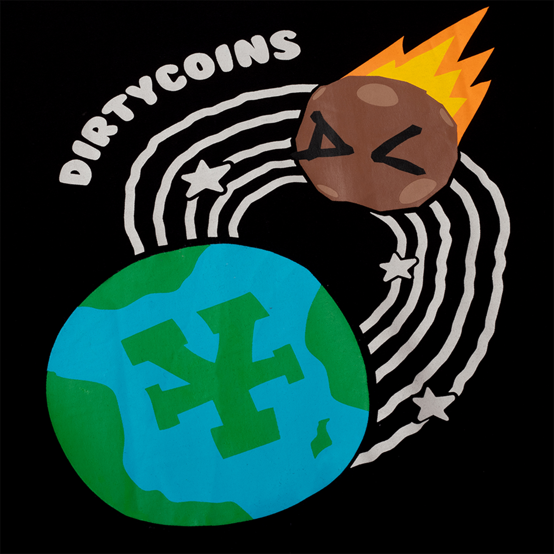 DirtyCoins Áo thun Save The Earth T-shirt - Black