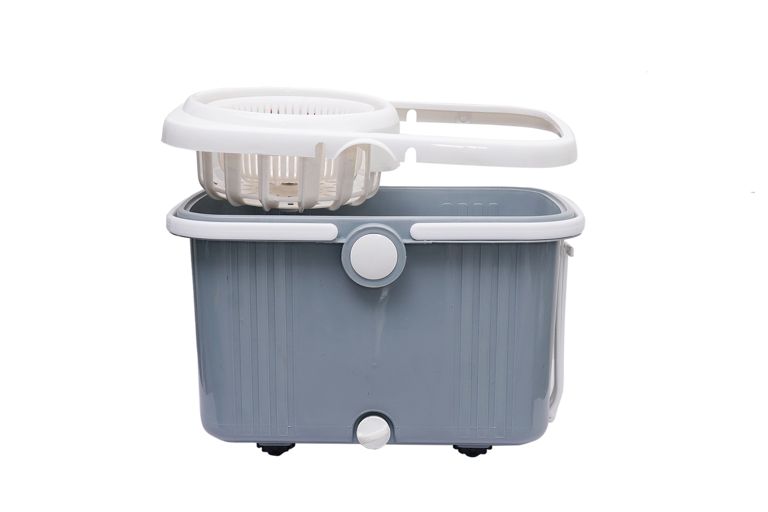 Bộ Lau Nhà Xoay 360 Độ Rổ Rời kokOmega 4IN1 Xô Chữ Nhật ( OMBO-15) ( Tặng 1 Bông Lau)