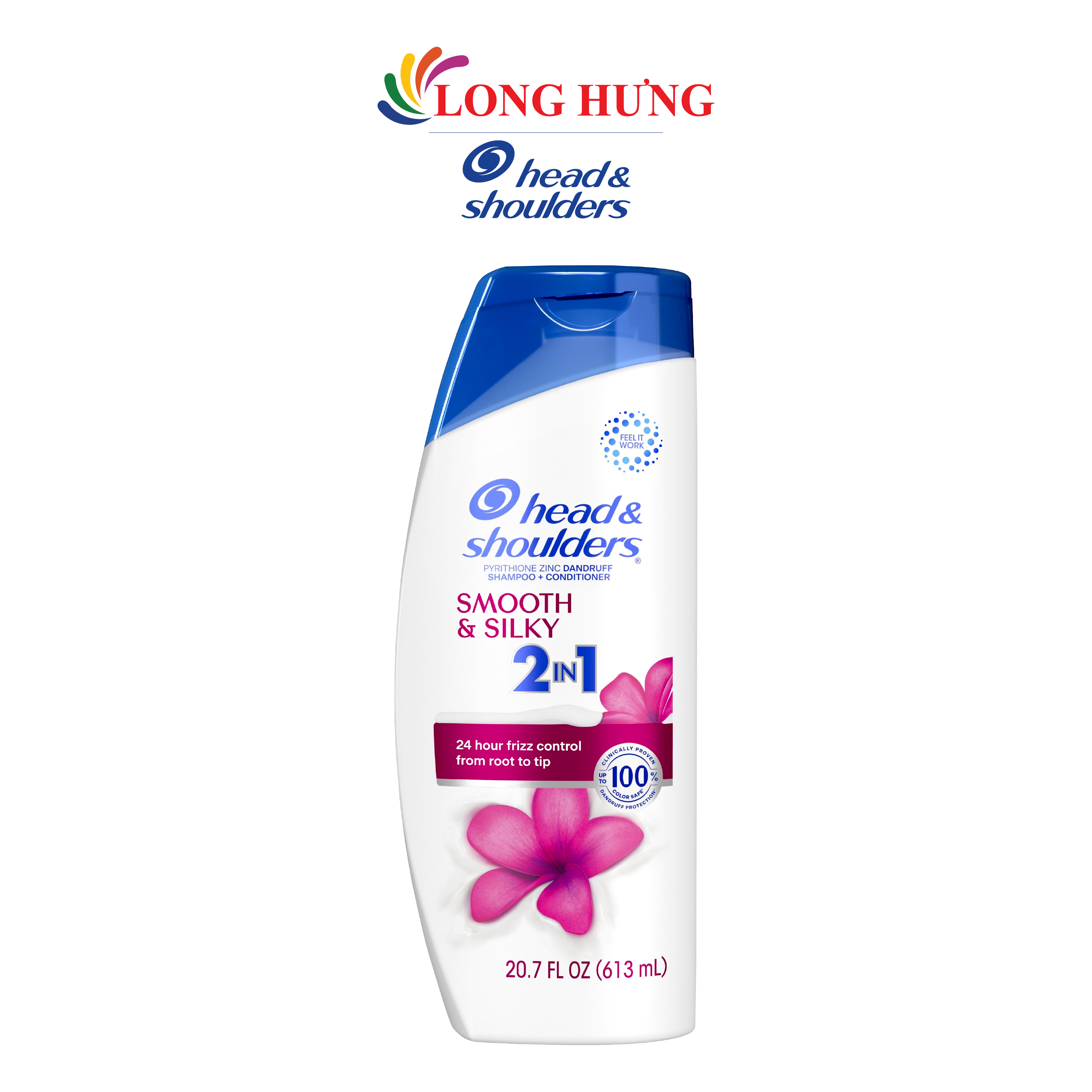 Dầu gội và xả 2-in-1 Head &amp; Shoulders (613ml) - Hàng chính hãng -  Smooth &amp; Silky