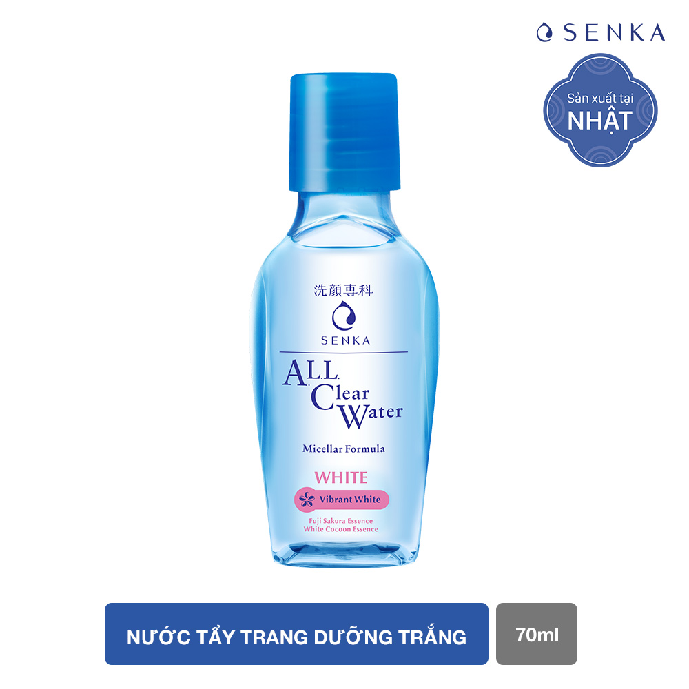 Nước tẩy trang Senka Micellar Formula White 70ml