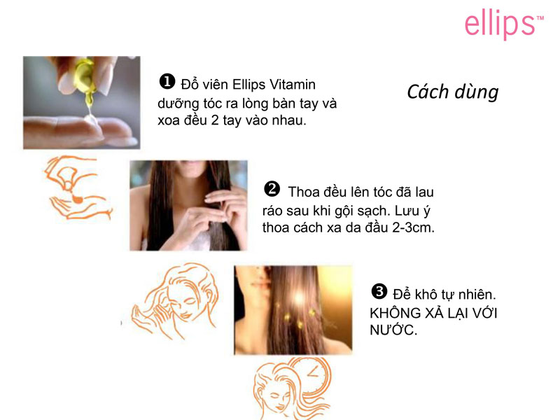Viên dưỡng tóc Ellips tím - Dành cho tóc nhuộm - Hộp 12 vỉ (6 viên/vỉ)