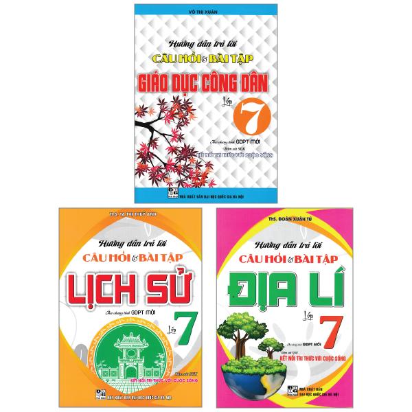 Combo Sách Hướng Dẫn Trả Lời Câu Hỏi Và Bài Tập Giáo Dục Công Dân + Địa Lí + Lịch Sử Lớp 7