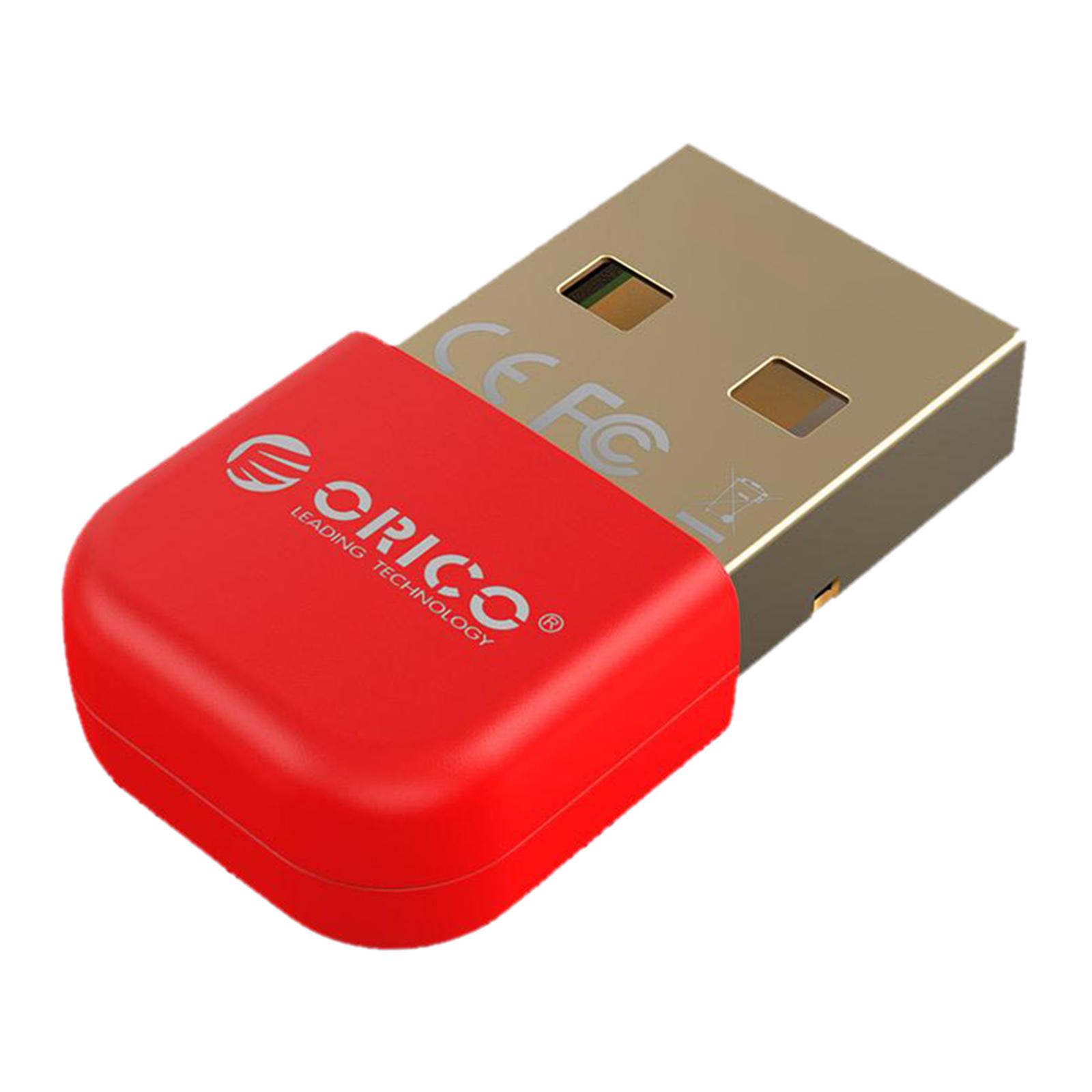 USB Bluetooth 4.0 Adapter, Mini Wireless Dongle Support PC Laptop for Windows 10/8/7 System for Bluetooth Headphones Keyboard Mouse, Speakers