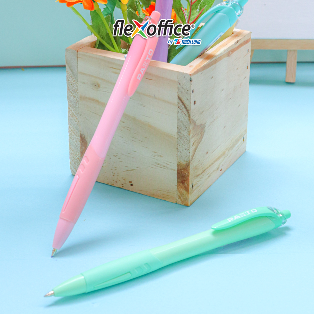 Bút gel B màu Pastel Thiên Long Flexoffice Pazto FO-GELB039/VN - Mực xanh